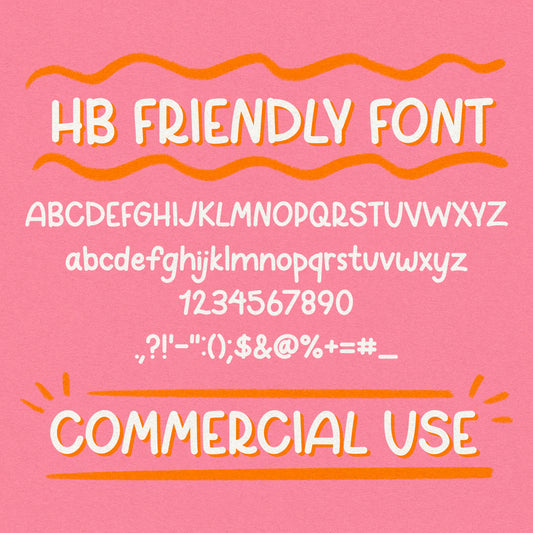 HB Friendly Font - Commercial Use